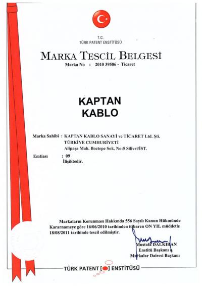 Marka Tescil Belgesi